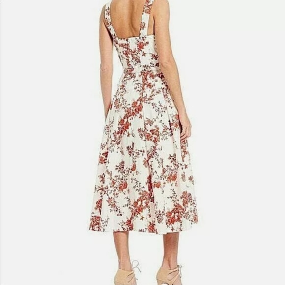 Antonio Melani Tobi Floral Print Midi Dress size 0 - Picture 2 of 7